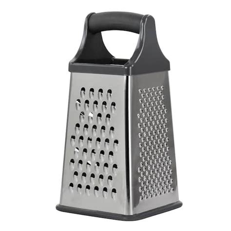 stainless steel box grater|stainless 4 sided grater each.